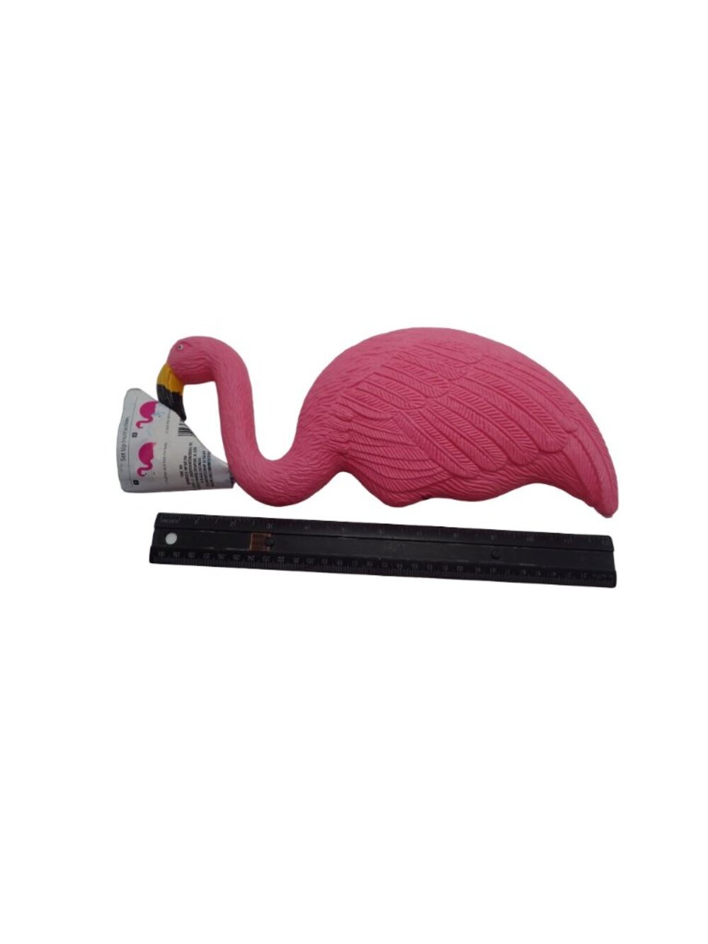 Pink Flamingo Lawn Art Lei Ornament Statue Yard Stake Tropical Beach Party Luau - Picture 9 of 9